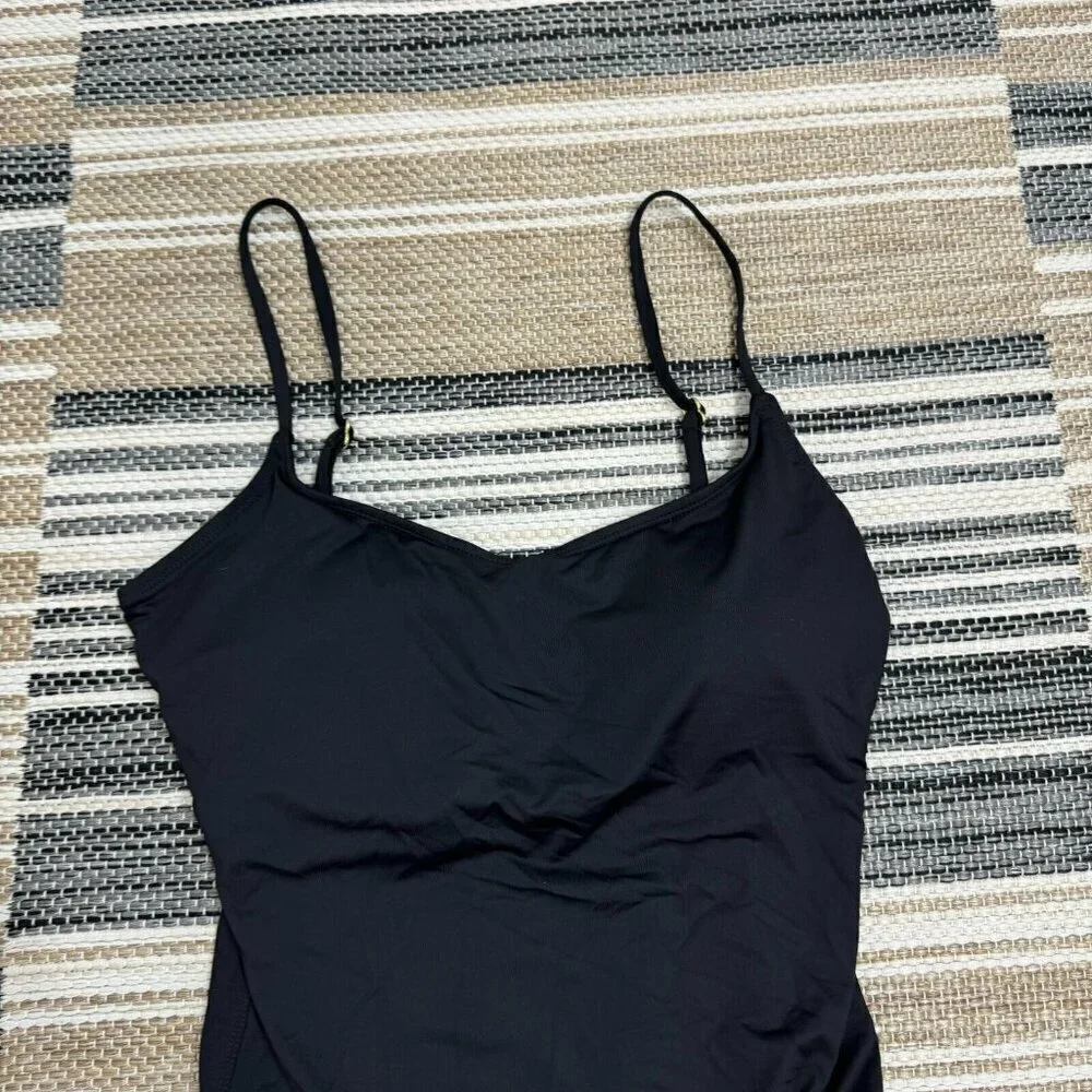 Andie The Amalfi One‎ Piece Swimsuit Spaghetti Strap Padded Stretch Black XL